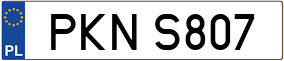Trailer License Plate